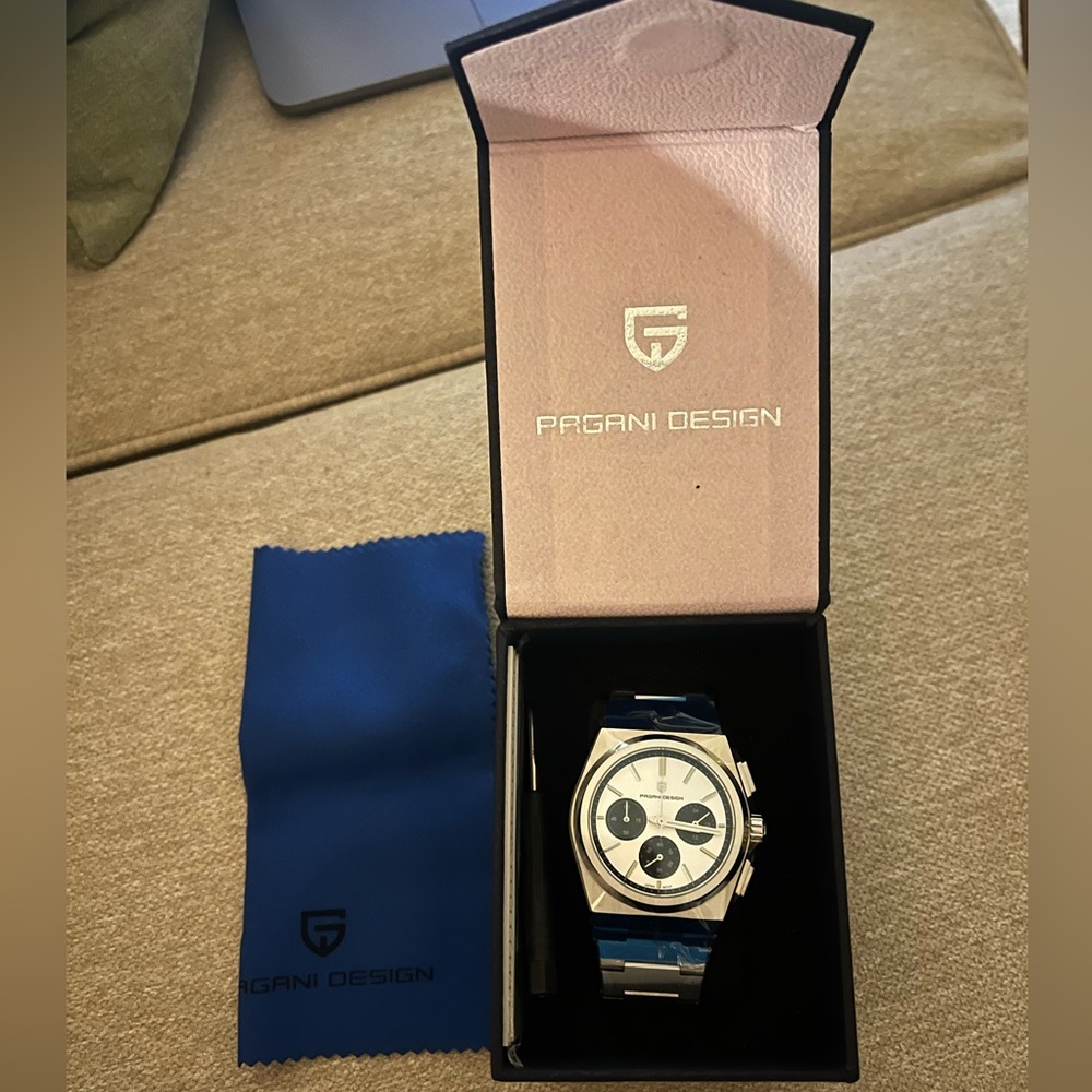 Pagani Design Chronograph Stainless Steel Men's Watch PD-1761 Black Quartz